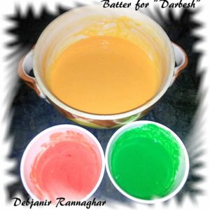 Colours added in Boondi batter