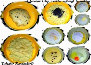 %Step by step recipe of Chocolate Chip Cookies dough