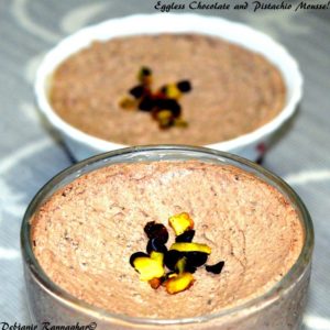 Eggless Chocolate and Pistachio Mousse (2)