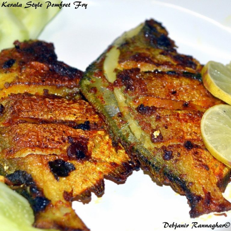 %Kerala Style Pomfret Fry%Debjanir Rannaghar