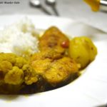 %Bhetki Maacher Aloo Phulkopi diye Kalia or light fish curry with Potato and cauliflower