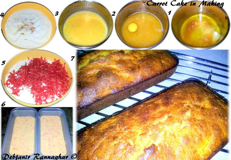 %Step by Step Carrot cake recipe
