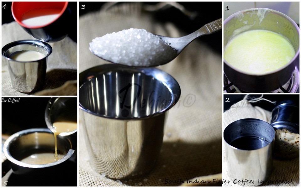 %Step by step Making of South Indian Filter Coffee