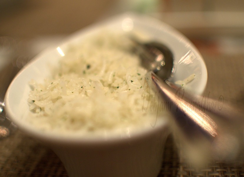 %Parsley Rice at Souk Taj Bengal