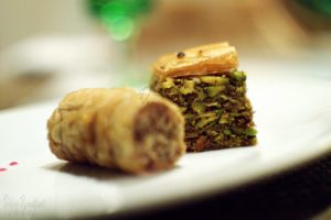 %Pistachio Baklava at Souk Taj Bengal