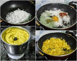 %making of malabar squid curry