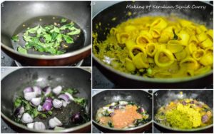 %making of malabar squid curry