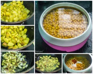 %Making of Narkel diye Niramish Ghugni