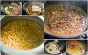 %Making of Narkel diye Niramish Ghugni