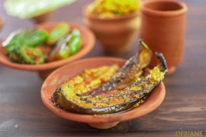 %Bengali Begun Basanti Recipe Debjanir Rannaghar