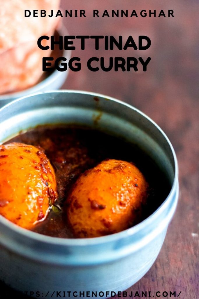 %Chettinad Egg Curry pinterest