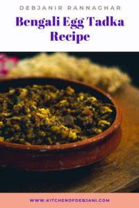 %Bengali Egg Tadka Recipe Pinterest