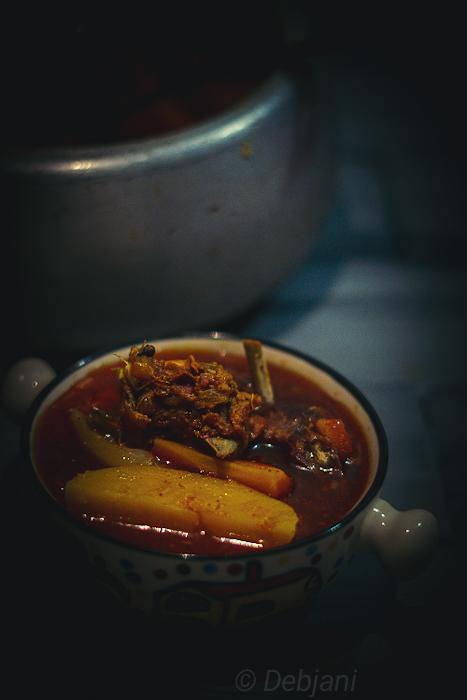 %Mutton Stew with veggies in a pressure cooker Recipe Debjanir Rannaghar