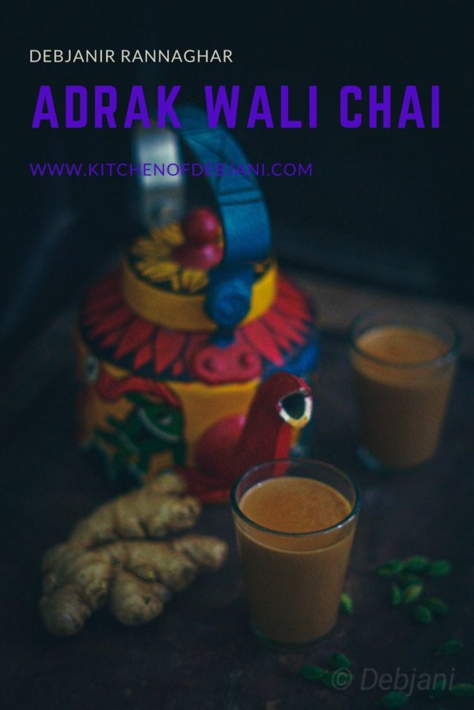 %Adrak Wali Chai Recipe Debjanir Rannaghar Pinterest