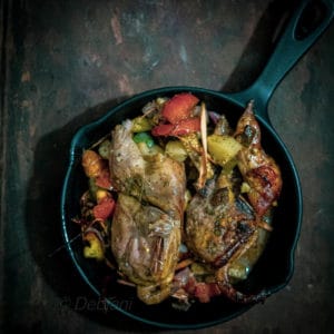%Baked Quail and veggies recipe debjanir rannaghar