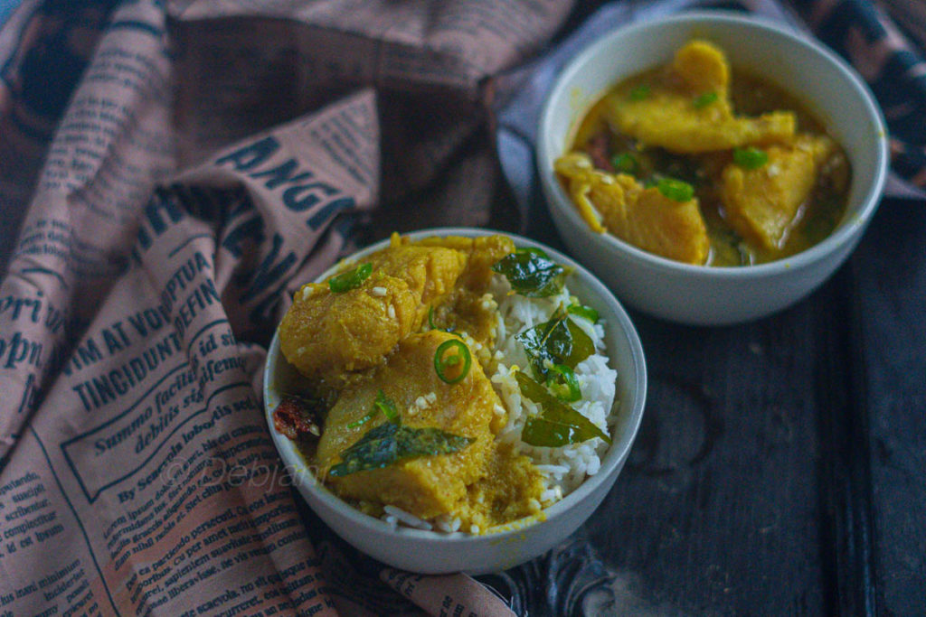 %basa fish curry with coconut milk recipe debjanir rannaghar