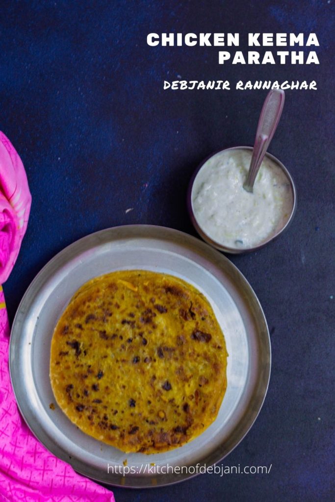 %Chicken Keema Paratha Recipe Debjanir Rannaghar Pinterest