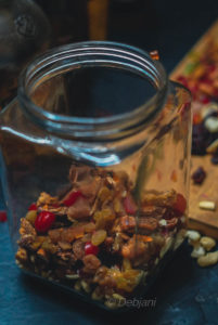 %dry fruits soaking for Christmas cake recipe debjanir rannaghar