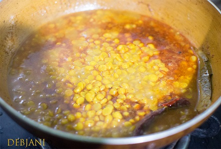 %Bengali Cholar dal Recipe Webstory debjanir rannaghar