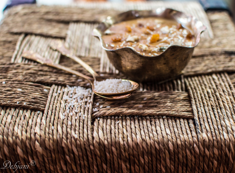 %Bengali Rice kheer with Date Palm Jaggery recipe