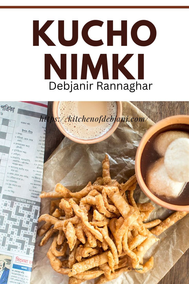 %Bengali kucho Nimki recipe Pinterest Pin