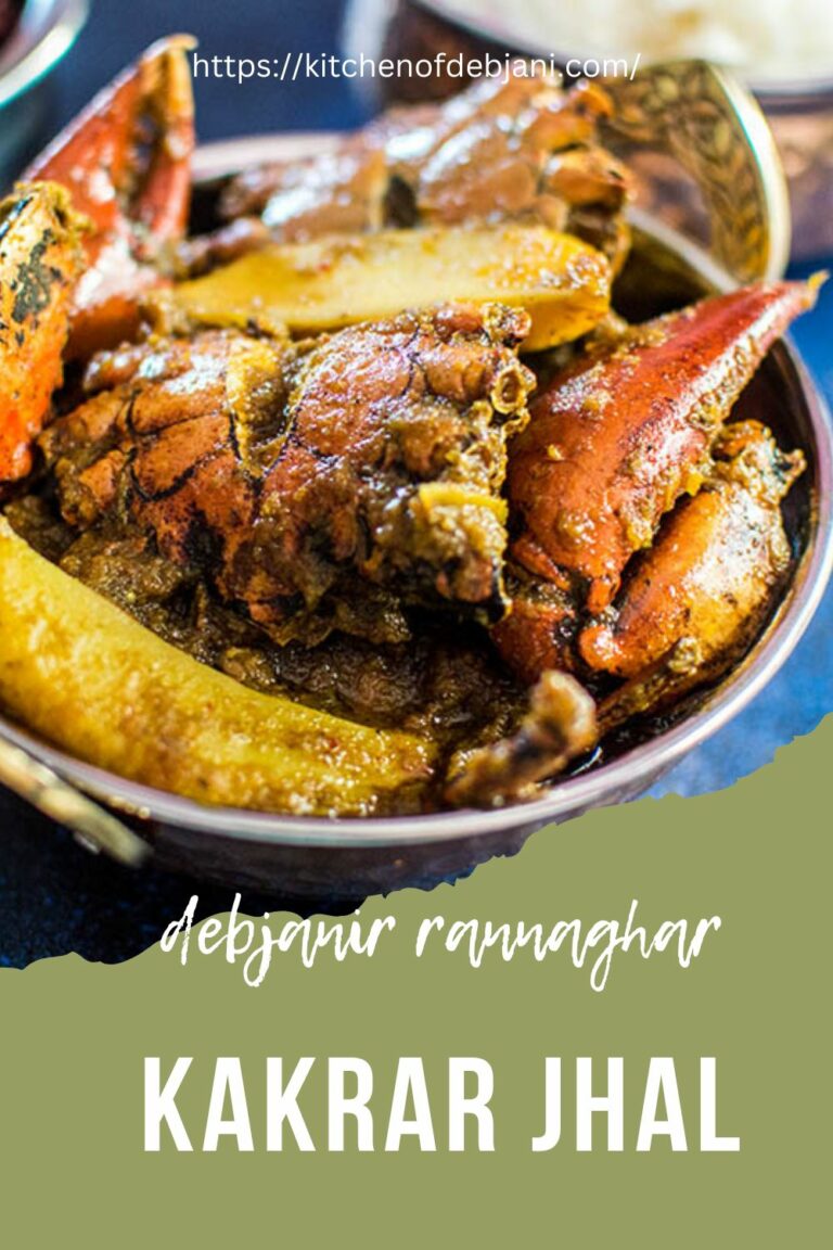 Kakrar Jhal Bengali Crab Curry Recipe Debjanir Rannaghar