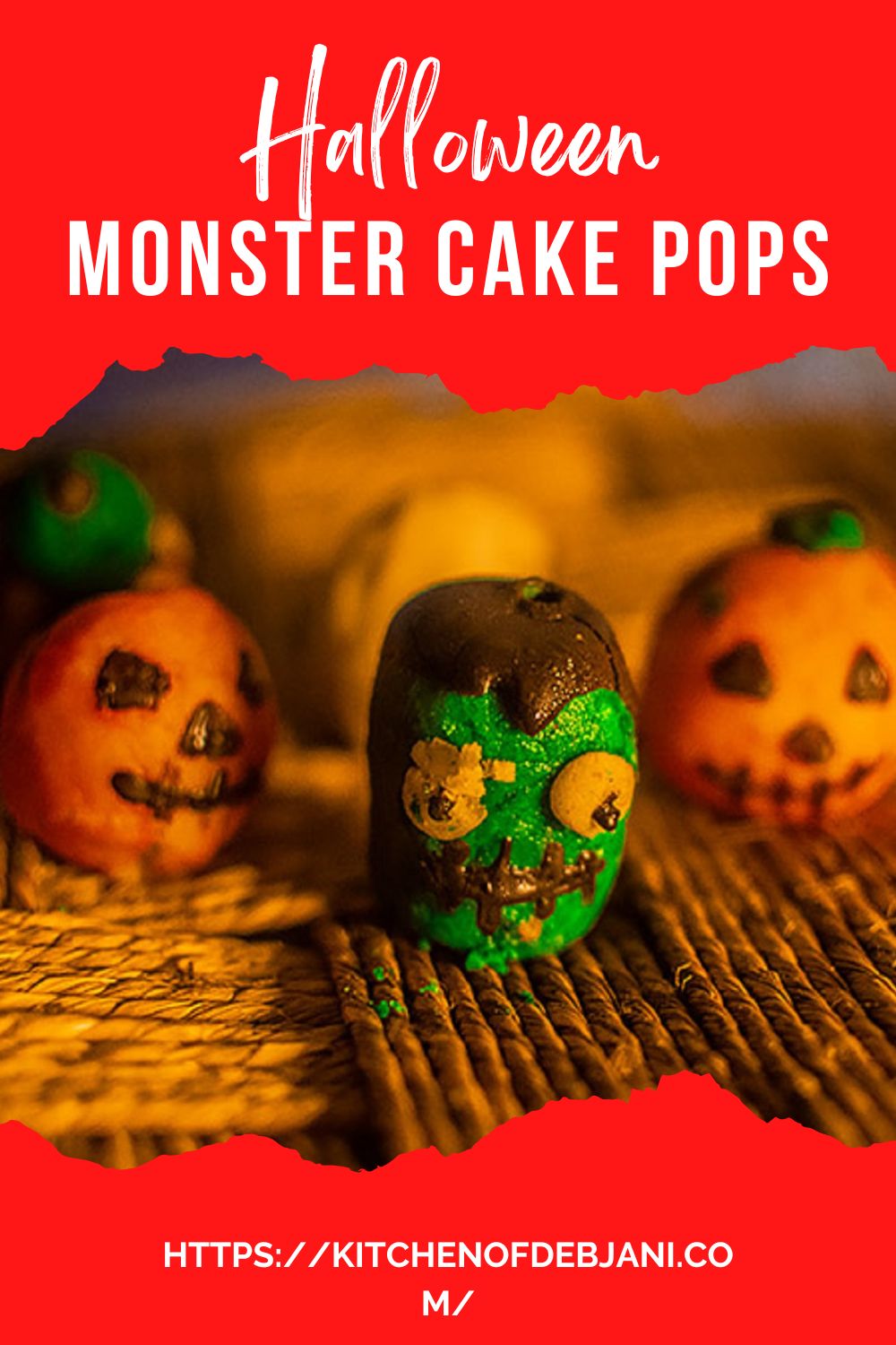 %Monster Cake Pops Halloween Pinterest Pin