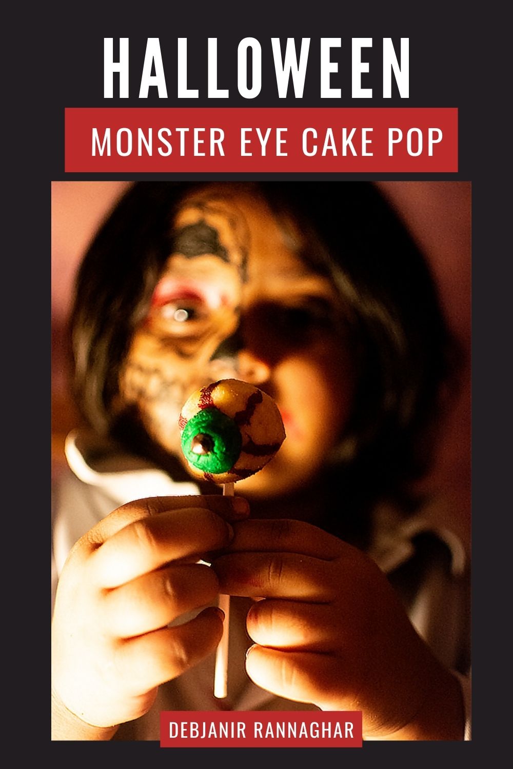 Monster eye Cake Pop Halloween recipe Pinterest Pin