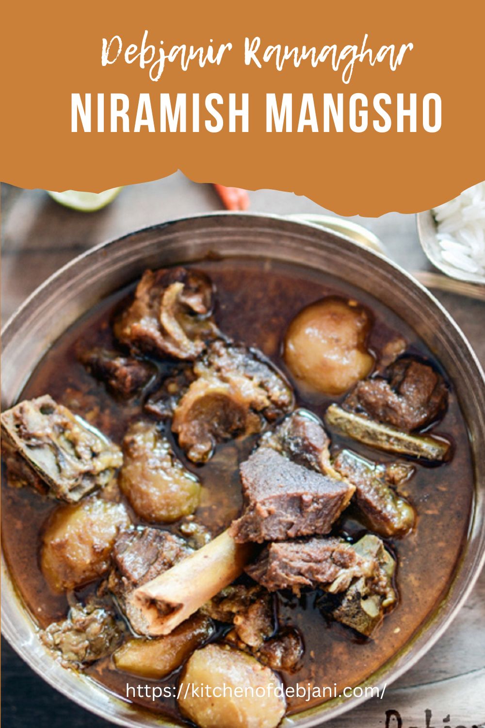 %Niramish Mangsho Recipe Food Pinterest Pin