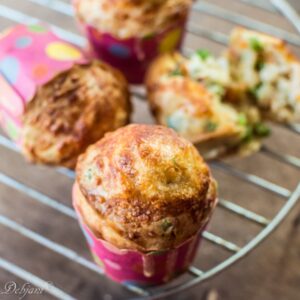%Savoury Cheese and Veggie Muffins recipe debjanir rannaghar