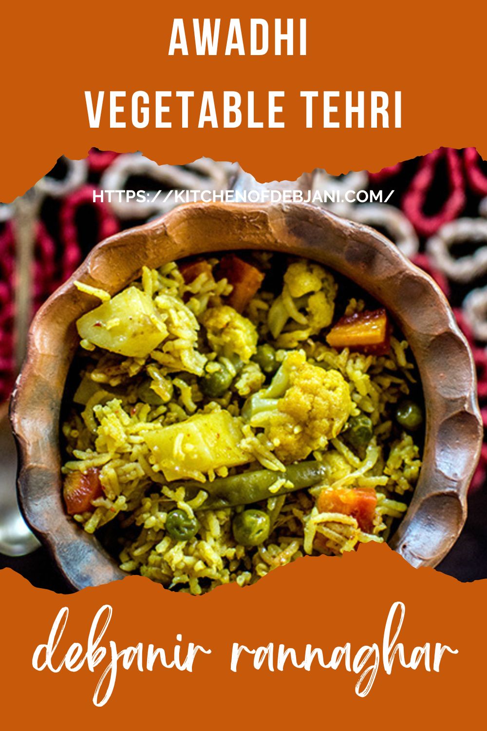 %Awadhi Vegetable Tehri Food Recipe Pinterest Pin