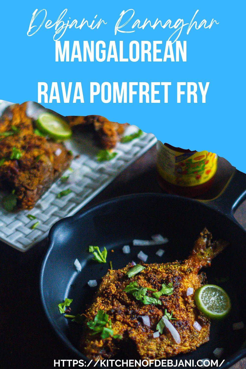 %Mangalorean Rava Pomfret fry Food Recipe Pinterest Pin