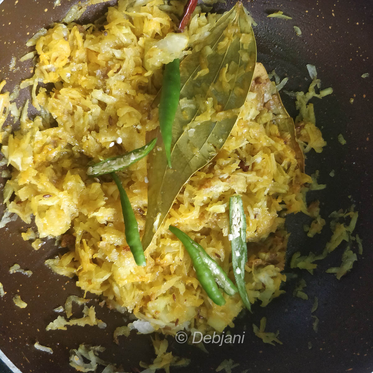 %Authentic Bengali Pepe chingri ghonto_Pepe chingrir ghonto recipe step (10)