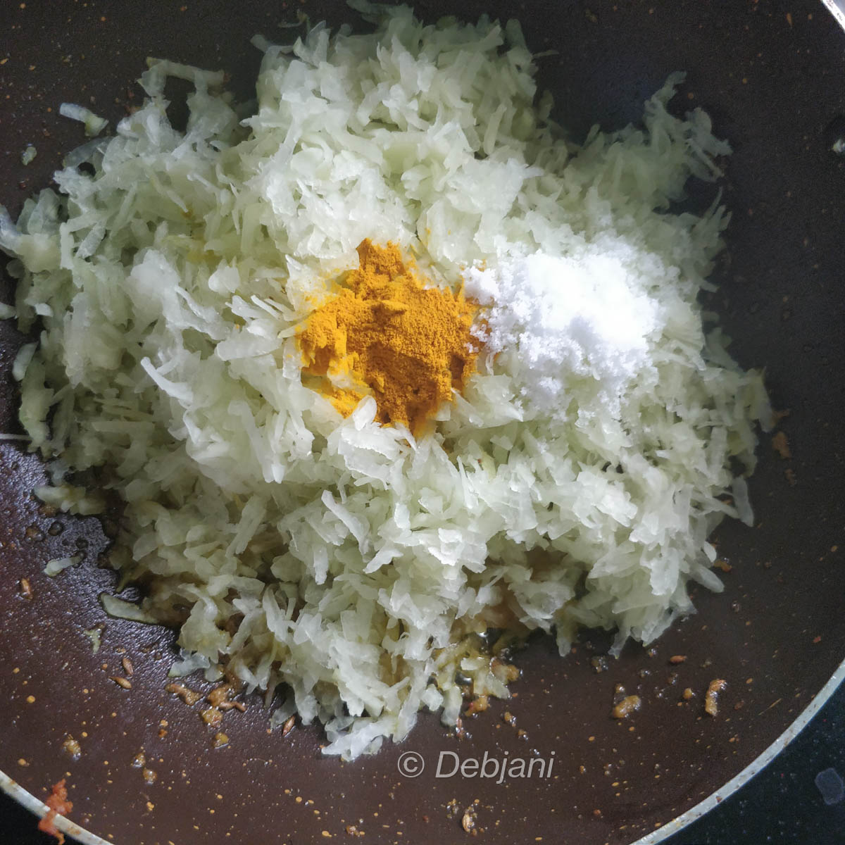 %Authentic Bengali Pepe chingri ghonto_Pepe chingrir ghonto recipe step (8)