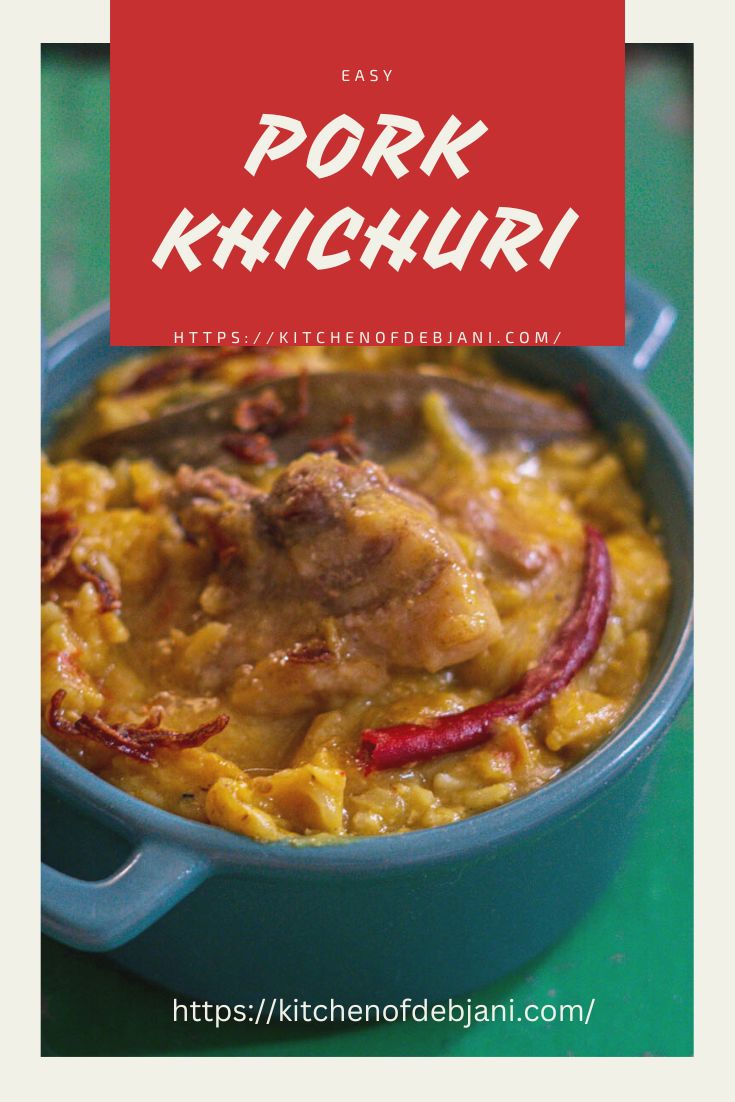 %Pork Khichuri Recipe Pinterest Graphic