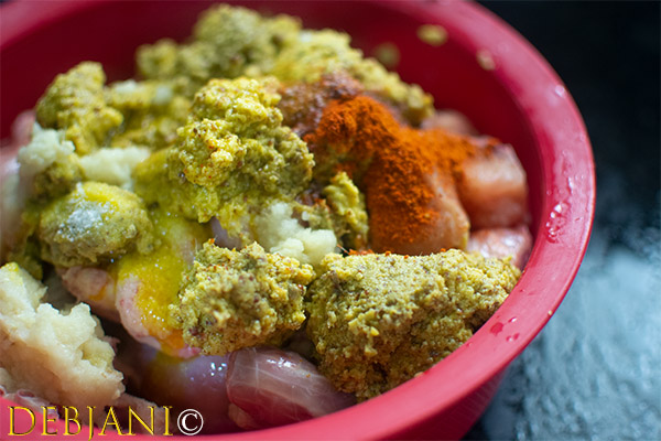 %Aam Kasundi Murgi Recipe Step