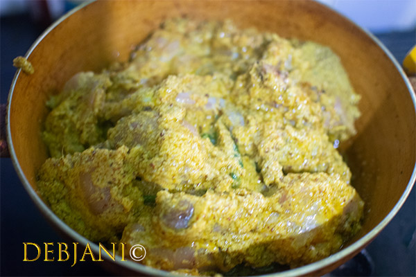 %Aam Kasundi Murgi Recipe Step