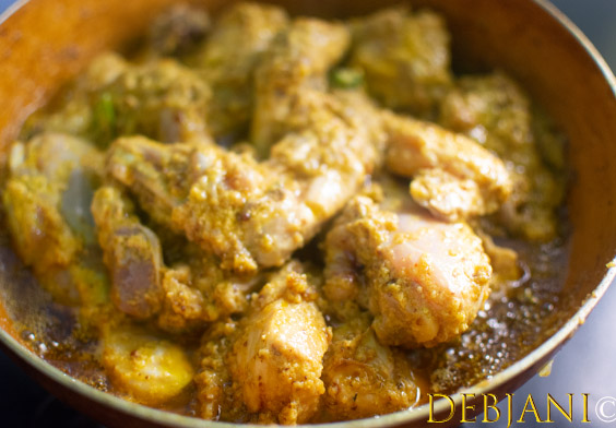 %Aam Kasundi Murgi Recipe Step