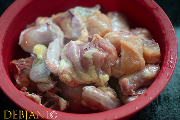 %bengali chicken curry with mango kashundi recipe step