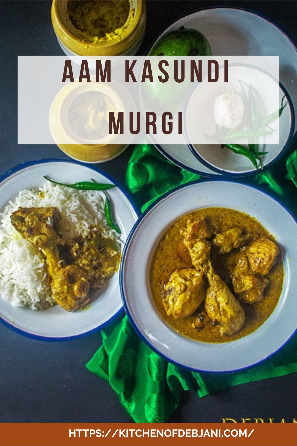 %Bengali Aam Kasundi Murgi Recipes pinterest food pin