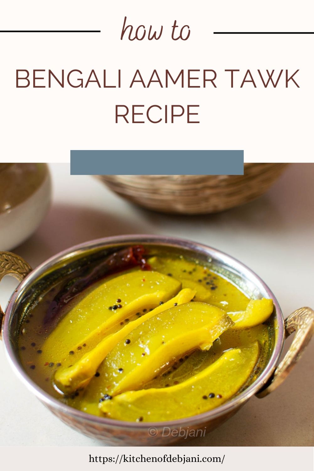 %Bengali Aamer Tawk Recipe pinterest pin