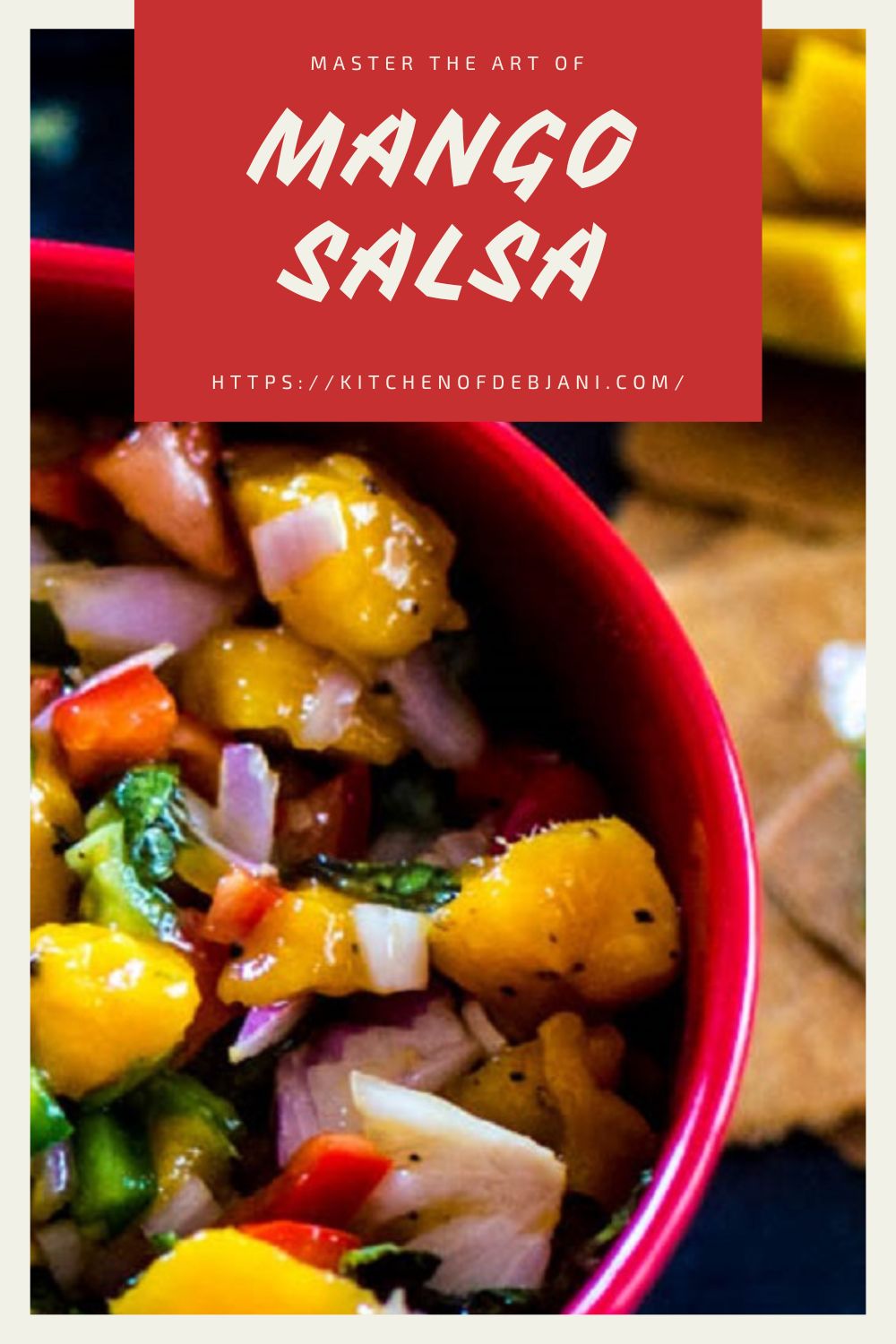 %Mango Salsa Photo Food Pinterest Pin