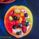 %Papaya Boat Recipe Debjanir Rannaghar