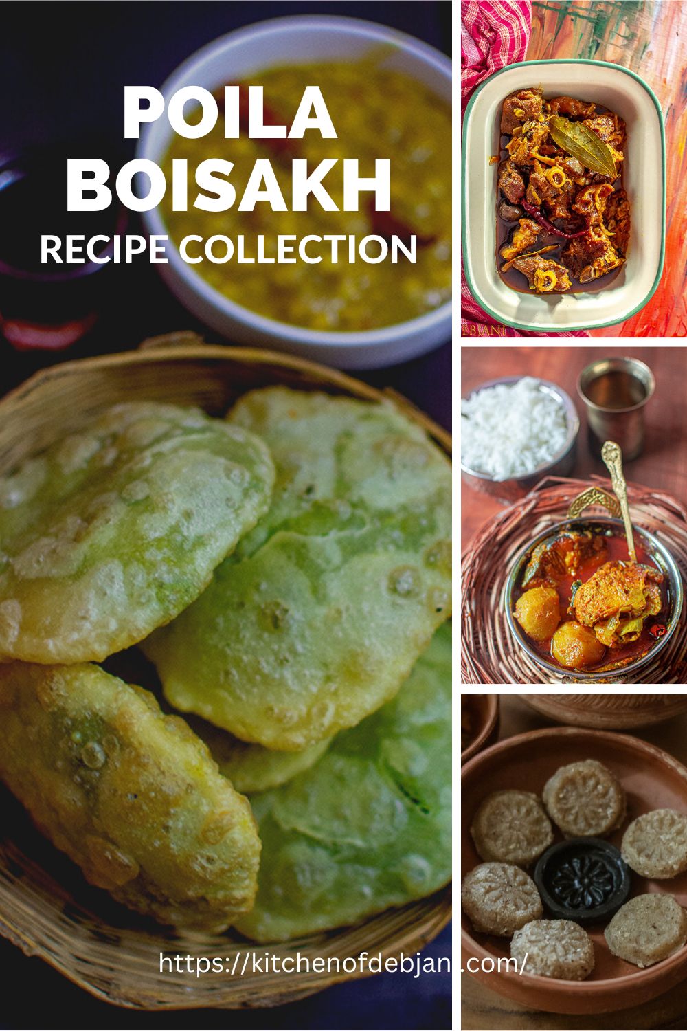 %Poila Boisakh Recipe collection Pinterest Graphic