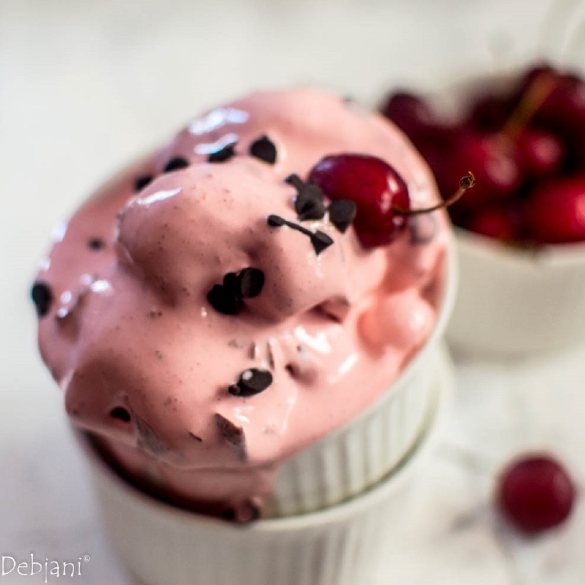 %Cherry ice cream recipe debjanir rannaghar