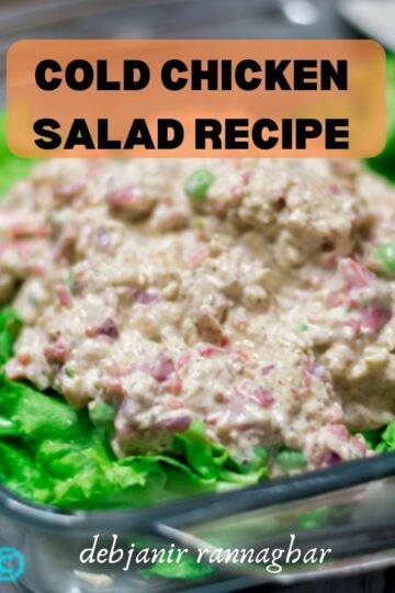 Easy cold chicken salad recipe step by step with pictures & video