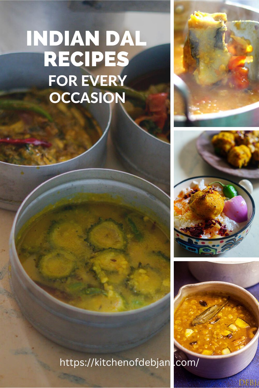 %Indian Dal Recipes for eavery occation Pinterest Graphic