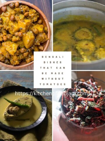 %Bengali Dishes that can be made without Tomatoes Debjanir Rannaghar Listicle