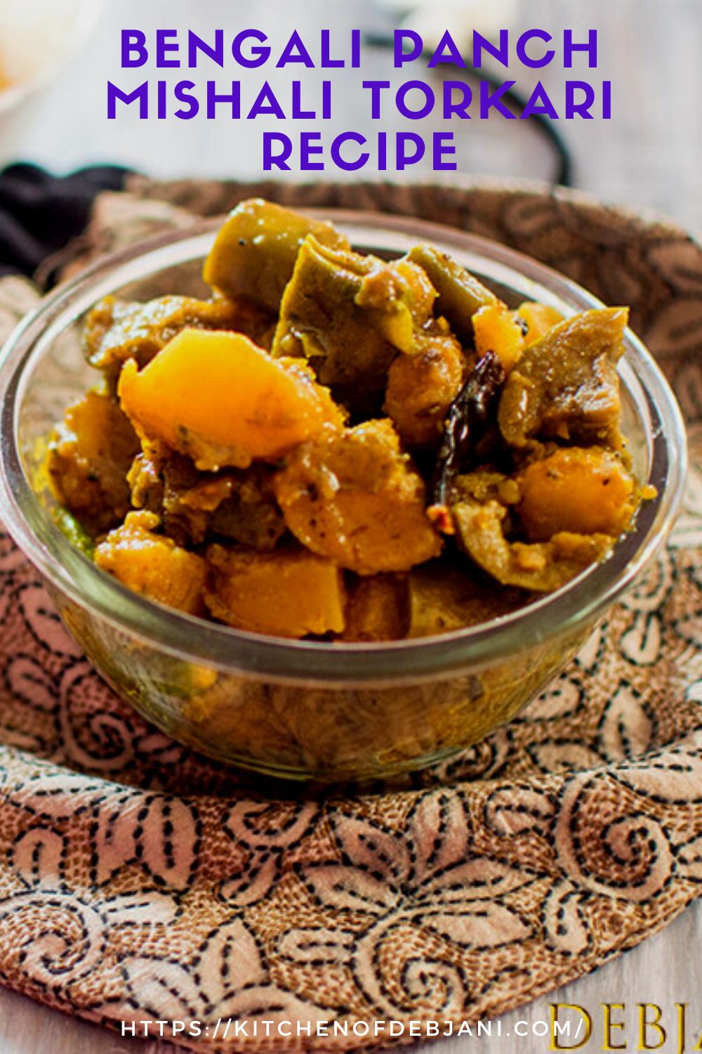 %Bengali Panch Mishali Torkari Recipe Photo Food Pinterest Pin