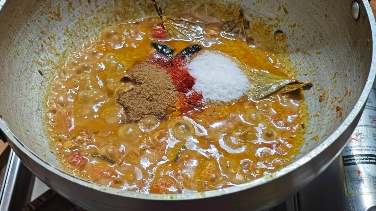 %Bengali phulkopi rosha cooking step 10 debjanir rannaghar